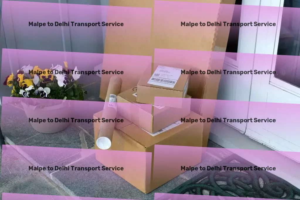 Malpe to Delhi Part Load Transport Cargo shipping